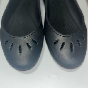 Crocs Kadee Iconic Comfort Shoes Women's Sz 10 Black Slip-on Ballet Flats